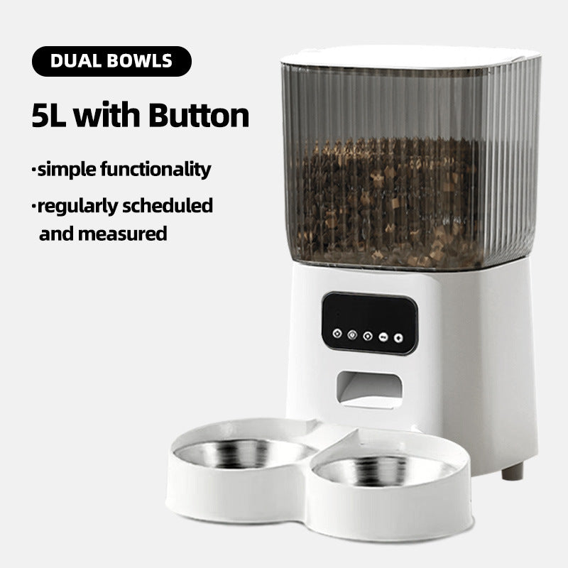 Smart Automatic Dual-Bowl Cat Feeder