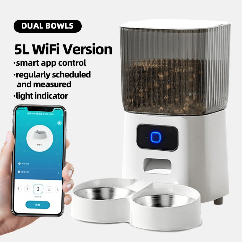 Smart Automatic Dual-Bowl Cat Feeder