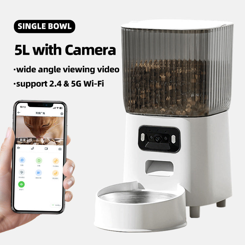 Smart Automatic Dual-Bowl Cat Feeder