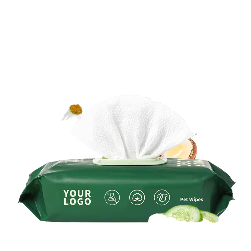 Biodegradable Cat Cleaning Wipes for Paws, Body & Bum — Gentle Daily Freshness Between Baths