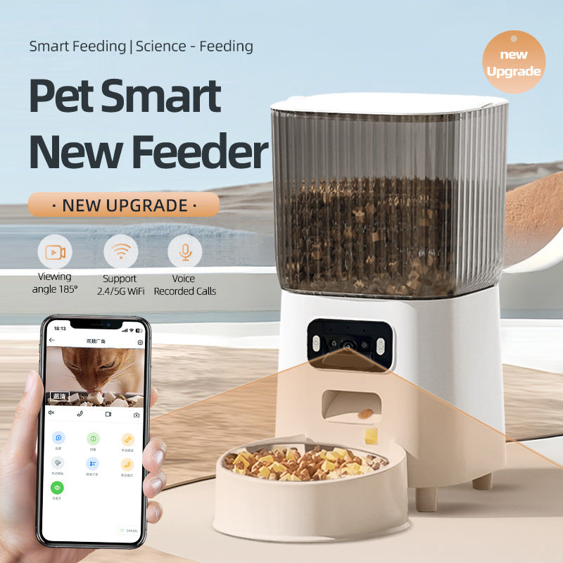 Smart Automatic Dual-Bowl Cat Feeder