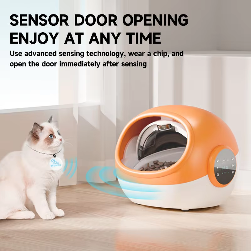 Smart RFID Cat Feeder with Collar Tag – Anti-Food-Stealing Automatic Pet Feeder