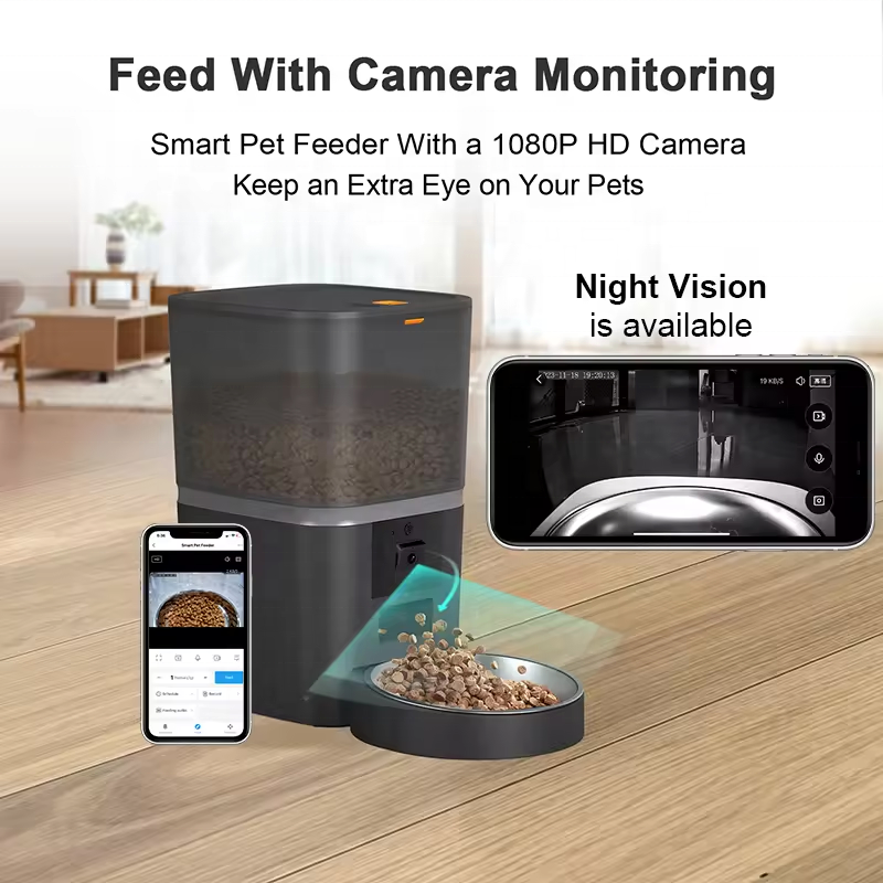 Active PerformanceSmart WiFi Cat & Dog Feeder with Stainless Steel Bowl –  App Control