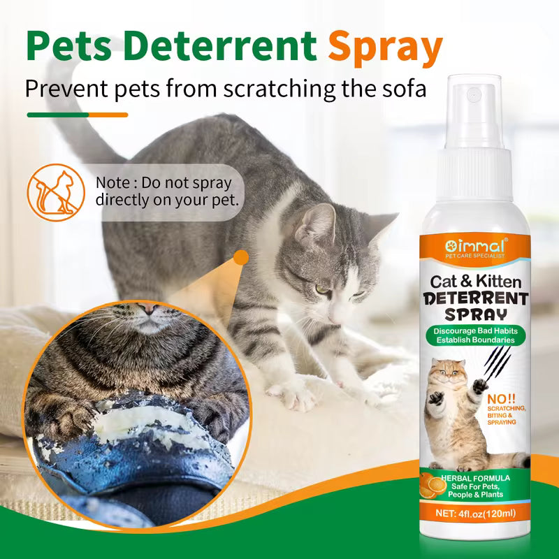 120ml Cat Deterrent Spray for Furniture, Sofas & Indoor Plants