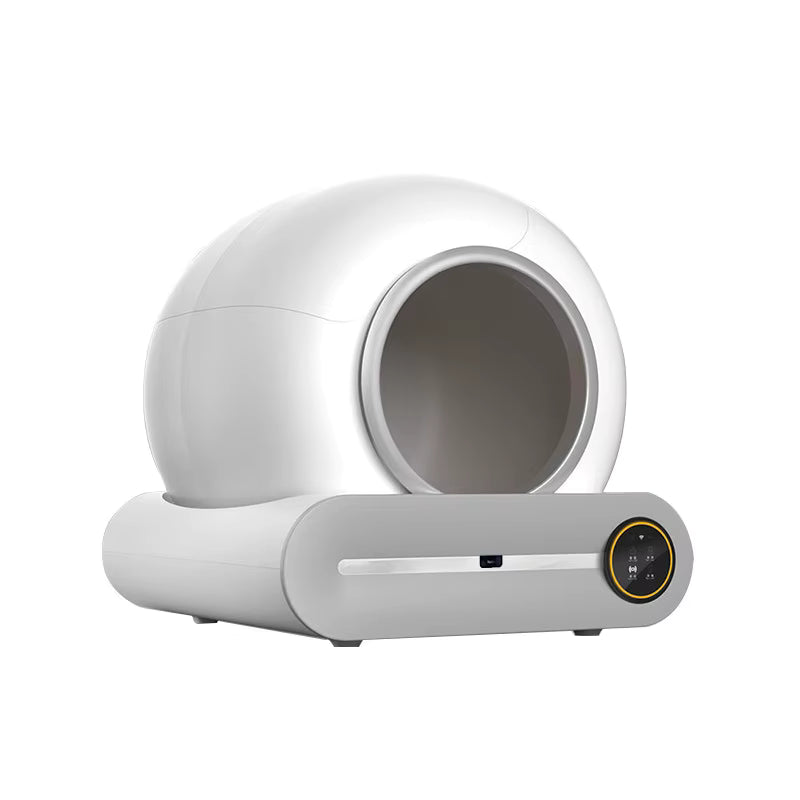 Smart Self-Cleaning Cat Litter Box with 65L Large Cabin, 9L Waste Bin & App Control