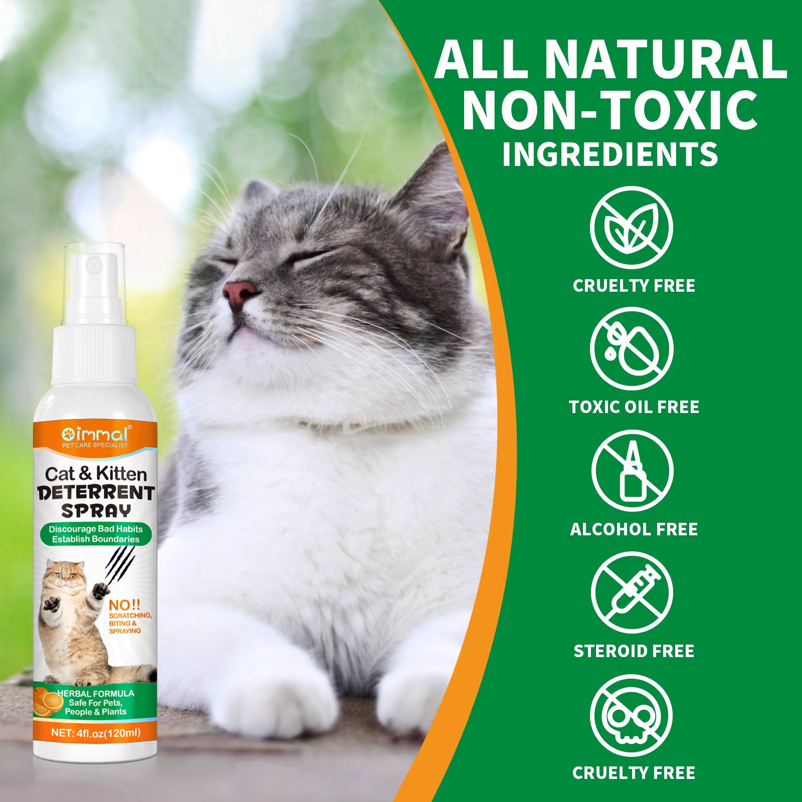 120ml Cat Deterrent Spray for Furniture, Sofas & Indoor Plants