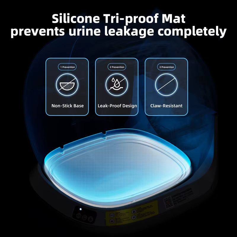 Smart Self-Cleaning Cat Litter Box with App Control, Odor Control & Spacious 78L Interior