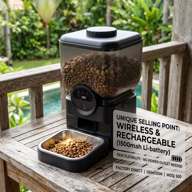 6.5L Smart Cat Feeder with Camera, App Control & Timed Feeding