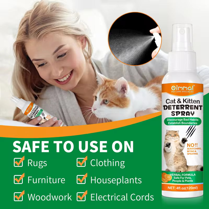 120ml Cat Deterrent Spray for Furniture, Sofas & Indoor Plants