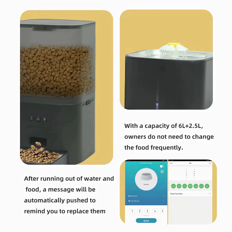 Smart Automatic Pet Feeder & Water Dispenser 2-in-1