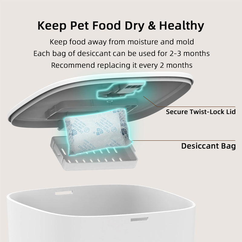 Active PerformanceSmart WiFi Cat & Dog Feeder with Stainless Steel Bowl –  App Control