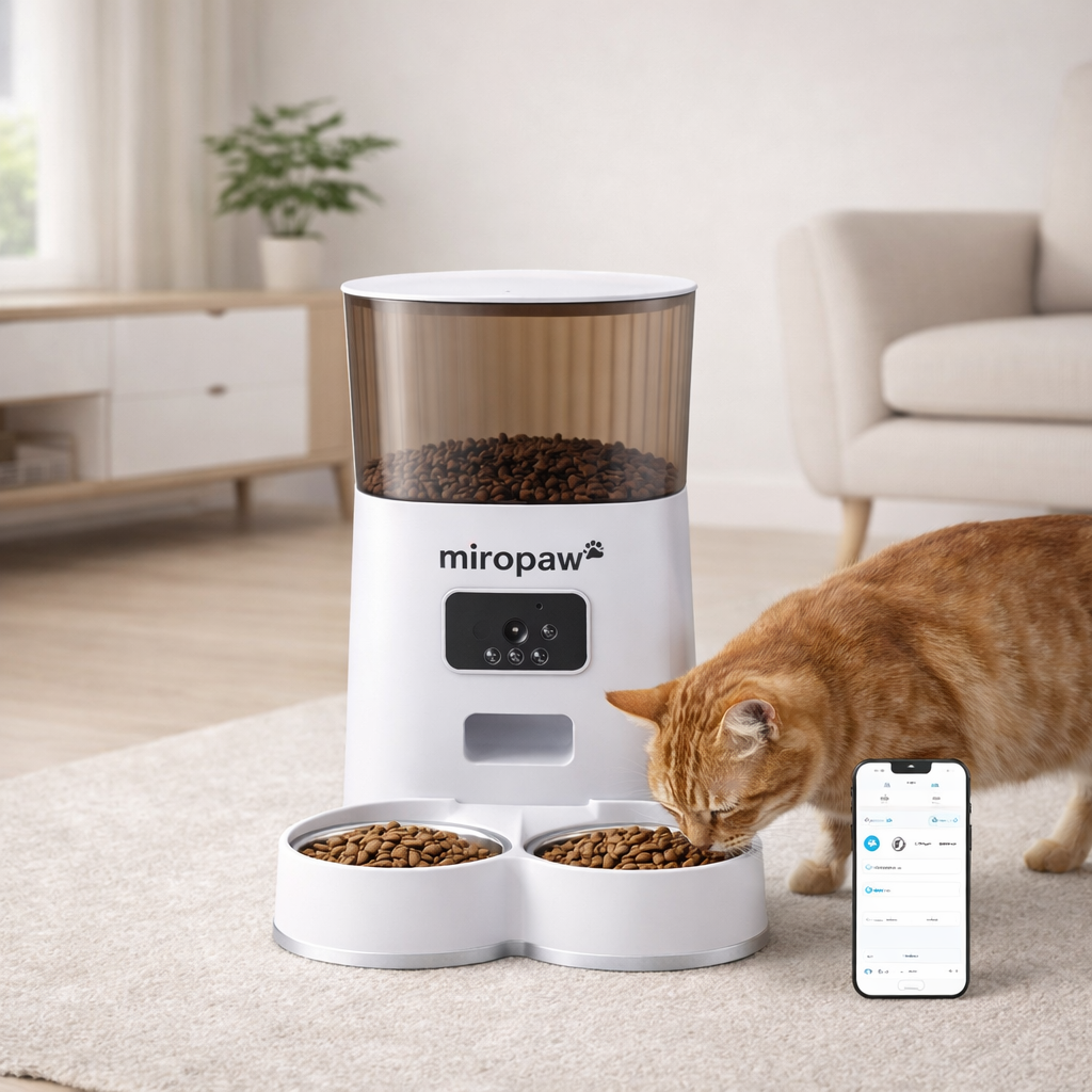 Smart Automatic Dual-Bowl Cat Feeder