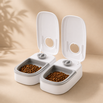 Automatic Dry & Wet Food Cat Feeder with Timer and Sealed Lid
