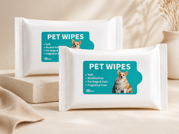 Biodegradable Cat Cleaning Wipes for Paws, Body & Bum — Gentle Daily Freshness Between Baths