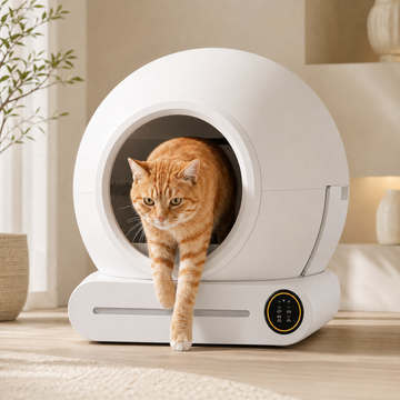 Smart Self-Cleaning Cat Litter Box with 65L Large Cabin, 9L Waste Bin & App Control