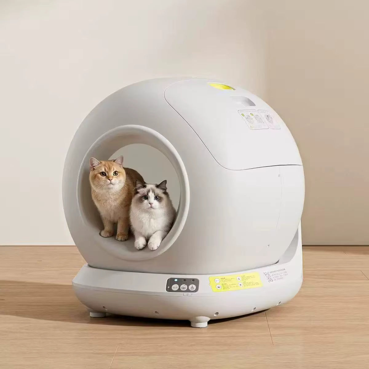 Smart Self-Cleaning Cat Litter Box with App Control, Odor Control & Spacious 78L Interior